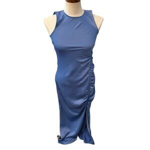 house of harlow navy satin dress Revolve house of Harlow low navy satin dress. NEVER